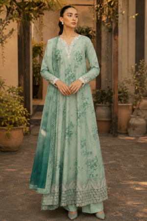 Mint Breeze 3-Piece Embroidered Patches Lawn Suit