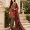 Patchwork Olive & Berry 3-Piece Embroidered Lawn Suit
