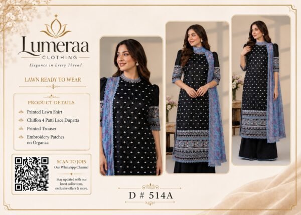 WhatsApp Image 2026-08-16 at 02.43.20 Black Printed Lawn 3 Piece Unstitched Suit with Chiffon 4 Patti Lace Dupatta