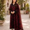WhatsApp Image 2026-08-16 at 02.59.00 Black & Red Floral Printed Lawn 3 Piece Unstitched Suit with Chiffon Dupatta