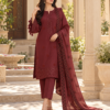 5 Lumeraa Clothing – Dhanak Fabric 3-Piece Embroidered Suit