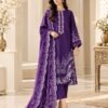 Lumeraa Clothing – Dhanak Fabric 3-Piece Embroidered Suit