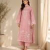 Dhanak Pink Embroidered 3-Piece Suit