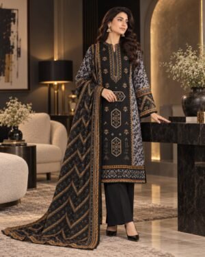 WhatsApp Image 2026-09-24 at 12.39.12 (3) Lumeraa 3-Piece Sequence Embroidered Khaddar Suit – Charcoal Black & Steel Grey